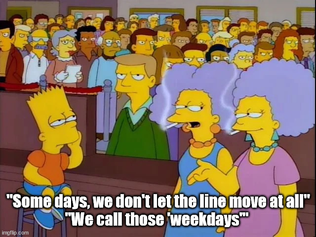 Patty Selma DMV | "Some days, we don't let the line move at all"
"We call those 'weekdays'" | image tagged in patty selma dmv | made w/ Imgflip meme maker