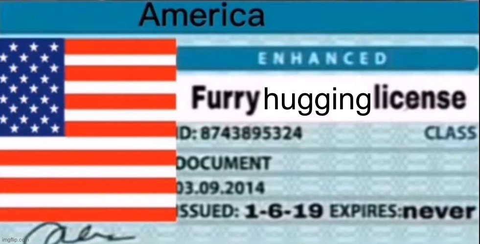 fixed a meme | hugging | image tagged in memes,license | made w/ Imgflip meme maker