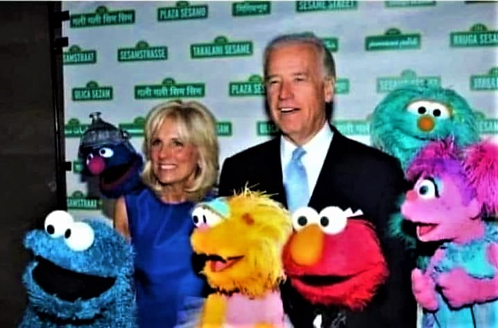 Jill and Joe with the muppets Blank Meme Template