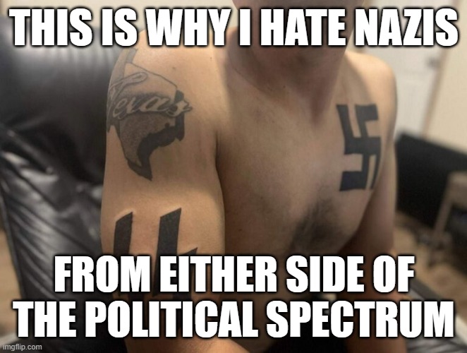 Mauricio Garcia, Texas mall shooter. A Nazi is a Nazi, whether you call it Neo-Nazi Facebook, or Woke. | THIS IS WHY I HATE NAZIS; FROM EITHER SIDE OF THE POLITICAL SPECTRUM | image tagged in politics,texas,mass shooting,nazis | made w/ Imgflip meme maker