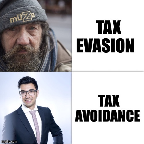 See the difference | TAX EVASION; TAX AVOIDANCE | image tagged in poor man rich man | made w/ Imgflip meme maker