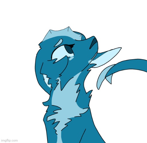 I drew aqua in wind and i hate it sm *sob* (Nvm i love it now) | image tagged in i cant draw dkgs | made w/ Imgflip meme maker