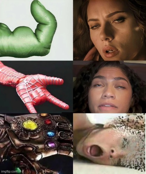 True Superpower | image tagged in hulk,spiderman,thanos | made w/ Imgflip meme maker