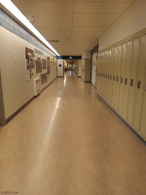 I'm stuck on my school. There's a door over there, but I don't know if it'll work. (IIYW note: Then just leave) | made w/ Imgflip meme maker