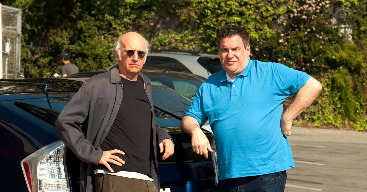 Larry David and Jeff Garlin Blank Meme Template