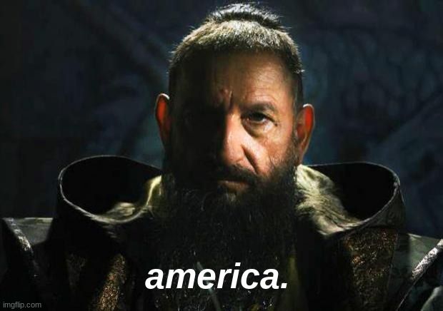 Mandarin Iron Man 3 | america. | image tagged in mandarin iron man 3 | made w/ Imgflip meme maker