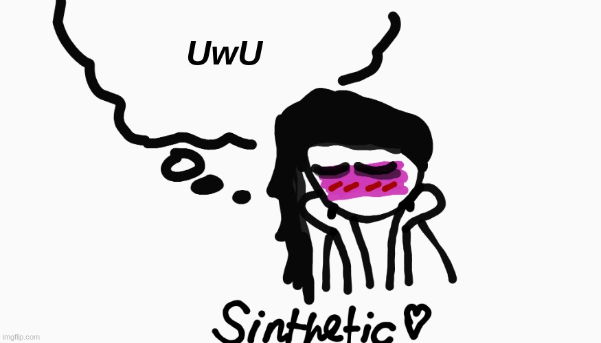 sinthetic announcement temp v7 | UwU | image tagged in sinthetic announcement temp v7 | made w/ Imgflip meme maker