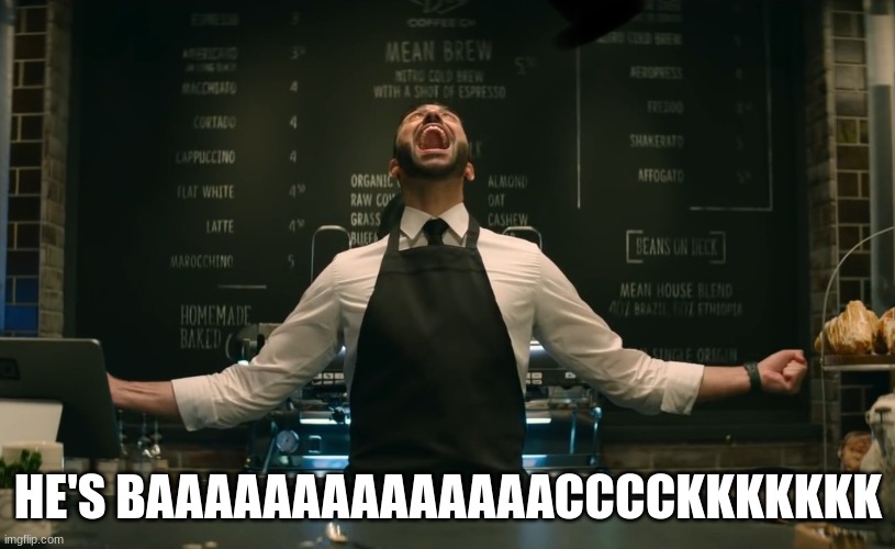 Sonic 2 He’s Back | HE'S BAAAAAAAAAAAAAACCCCKKKKKKK | image tagged in sonic 2 he s back | made w/ Imgflip meme maker