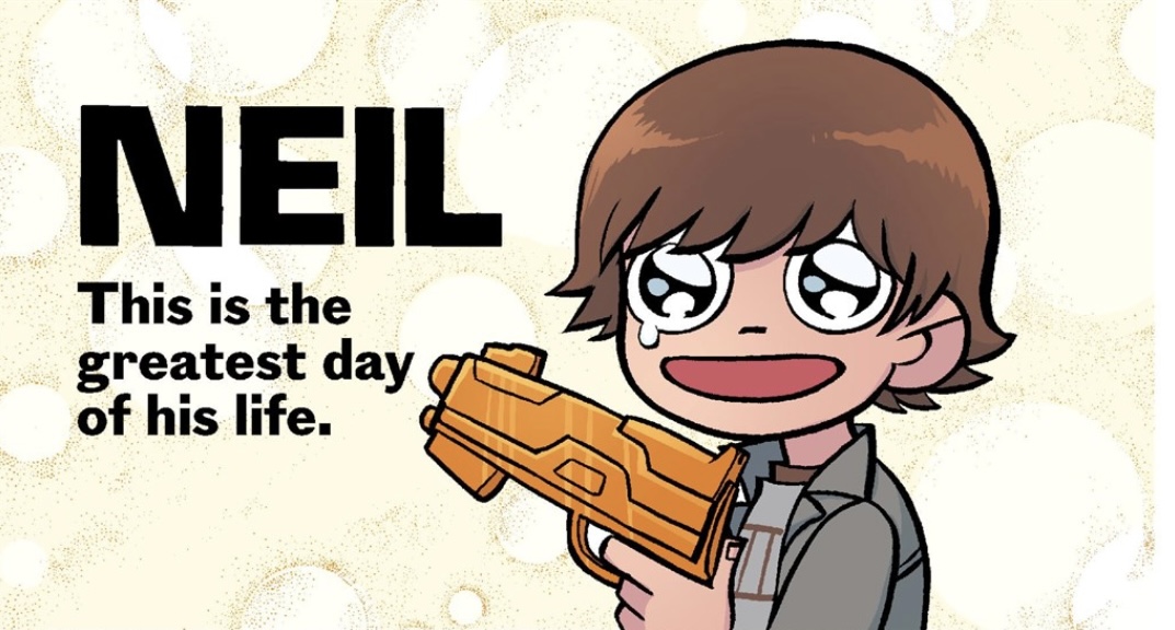 High Quality Scott Pilgrim: NEIL: This is the greatest day of his life Blank Meme Template