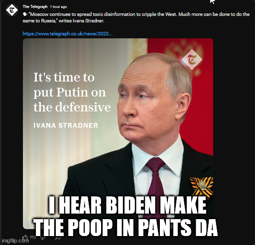 I HEAR BIDEN MAKE THE POOP IN PANTS DA | made w/ Imgflip meme maker