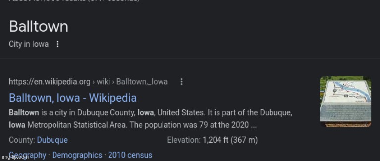 Balltown, Iowa | made w/ Imgflip meme maker