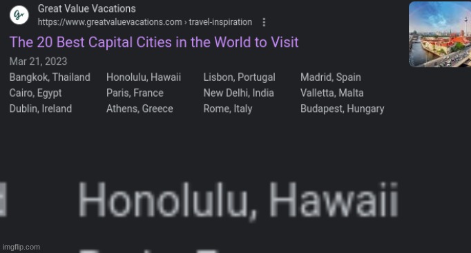 ...At least Lisbon is on the list | made w/ Imgflip meme maker