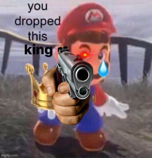 Mario you dropped this king | image tagged in mario you dropped this king | made w/ Imgflip meme maker