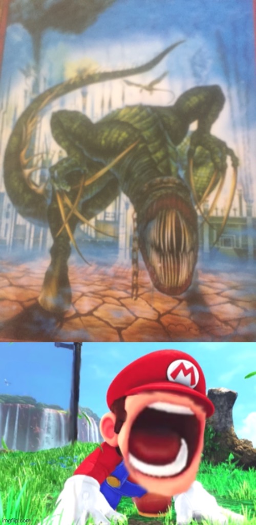 Meme #1,166 | image tagged in mario screaming,delta,mario,super mario odyssey,they're the same picture,memes | made w/ Imgflip meme maker