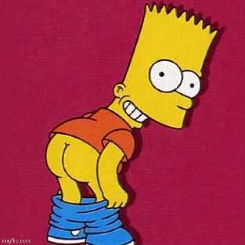 Bart Simpson Mooning | image tagged in bart simpson mooning | made w/ Imgflip meme maker
