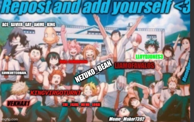 im ochaco | NEZUKO_BEAN | image tagged in why are you reading the tags,anime | made w/ Imgflip meme maker