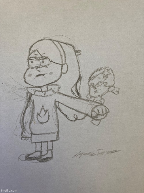 As promised, Mabel defending one of the Bubble Guppies from LucotIC | made w/ Imgflip meme maker