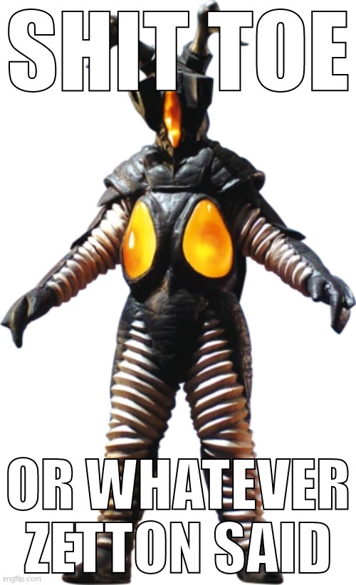 Zetton | SHIT TOE; OR WHATEVER ZETTON SAID | image tagged in zetton | made w/ Imgflip meme maker