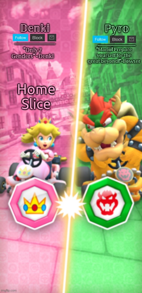 Denki and Pyro | Home Slice | image tagged in denki and pyro | made w/ Imgflip meme maker