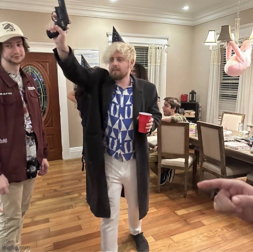 Who gave this mf a gun | made w/ Imgflip meme maker