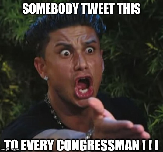 situation | SOMEBODY TWEET THIS TO EVERY CONGRESSMAN ! ! ! | image tagged in situation | made w/ Imgflip meme maker