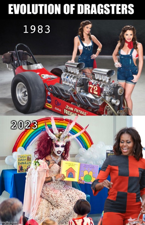 Things were so much simpler back then | 2023 | image tagged in drag | made w/ Imgflip meme maker