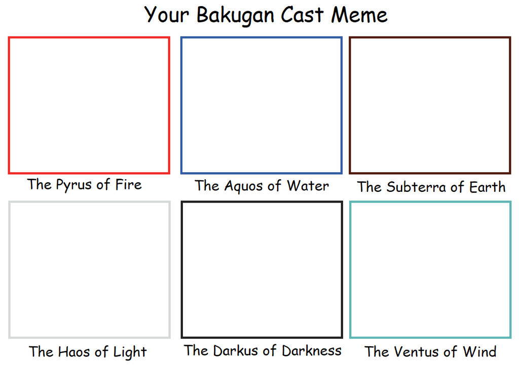 Bakugan Blank Meme Template