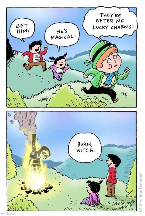 lucky charms | image tagged in lucky charms,repost,funny,witch,burn | made w/ Imgflip meme maker