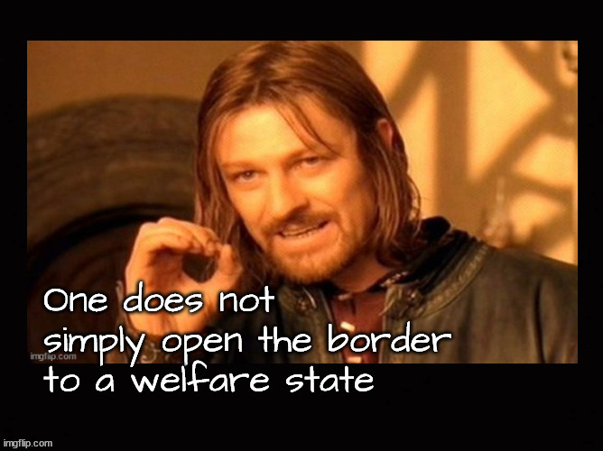 open borders are a bad thing | image tagged in one does not simply,open border | made w/ Imgflip meme maker