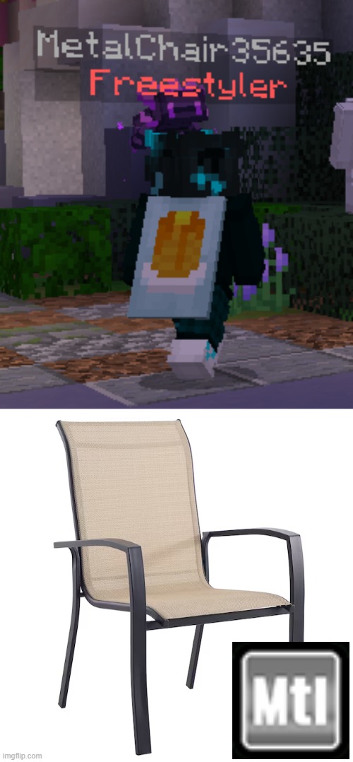 Metal Chair | image tagged in chair,metal | made w/ Imgflip meme maker