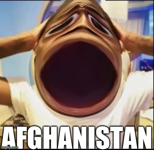 Really shocked black guy | AFGHANISTAN | image tagged in really shocked black guy | made w/ Imgflip meme maker