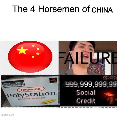 Okay guys now tell me more iconic China horsemen, I'll wait. | CHINA | image tagged in four horsemen,china,relatable,asian,true af | made w/ Imgflip meme maker