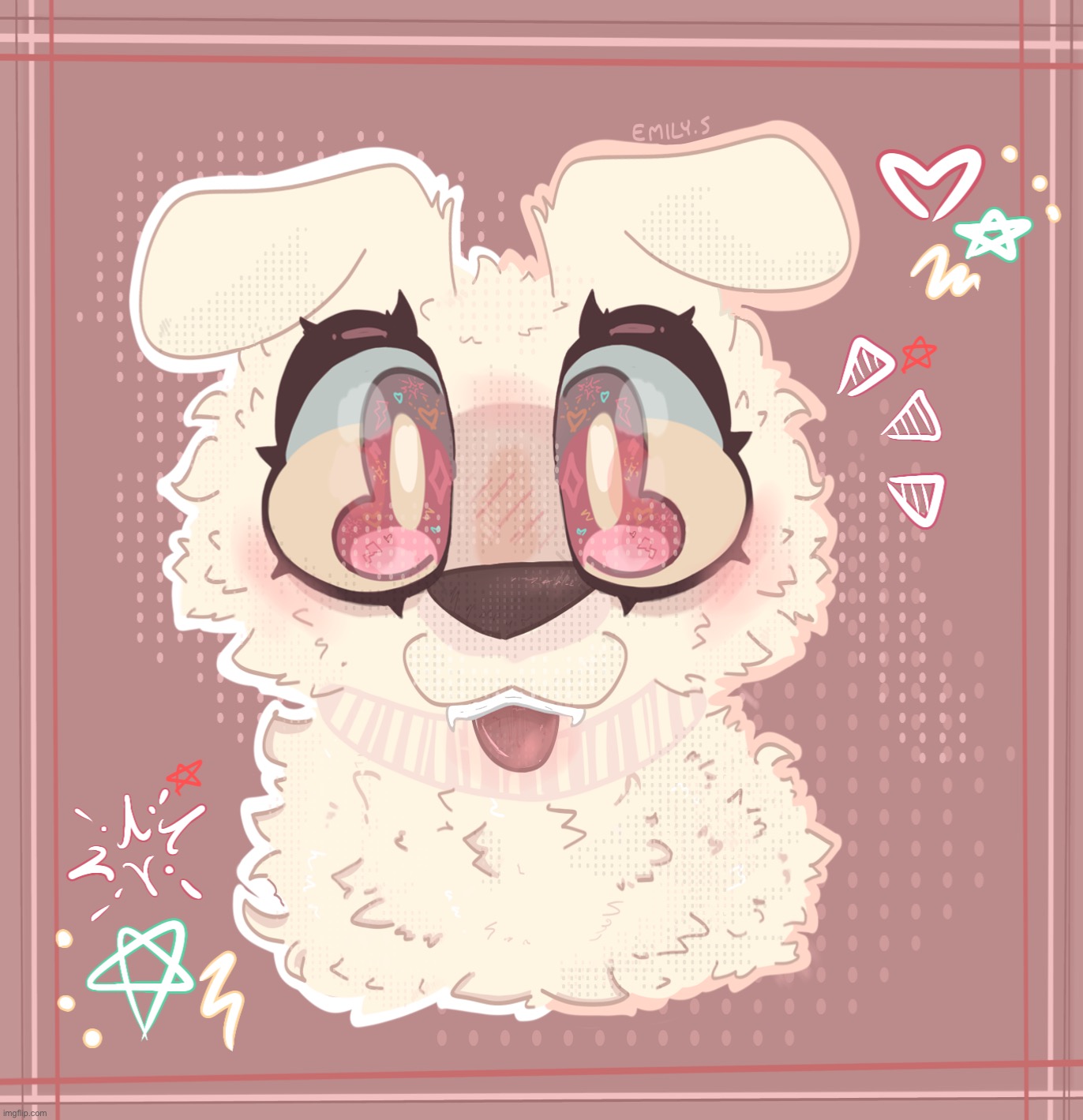 Drawing of my aunts dog for her bday which is today- (I could’ve done better but meh-) | made w/ Imgflip meme maker