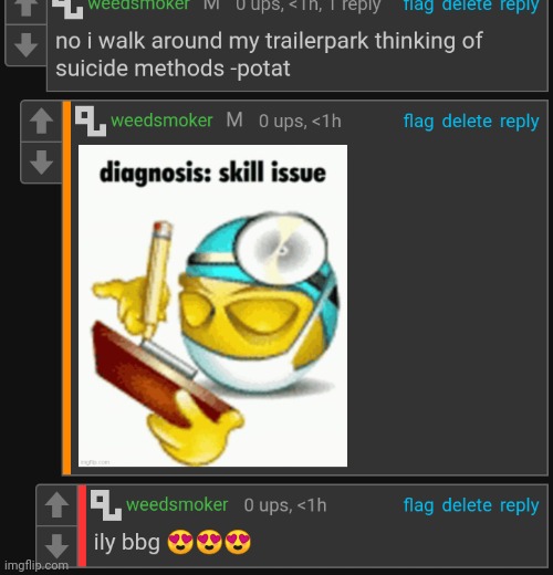 it looks like im talking to myself oml, | made w/ Imgflip meme maker