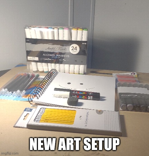 NEW ART SETUP | made w/ Imgflip meme maker