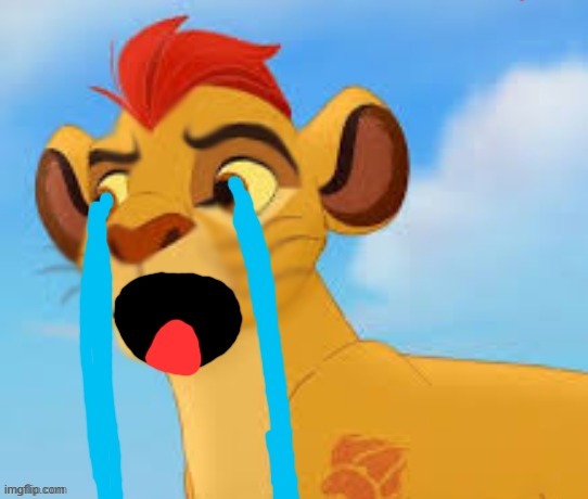 Used in comment | image tagged in extreme crying kion crybaby | made w/ Imgflip meme maker