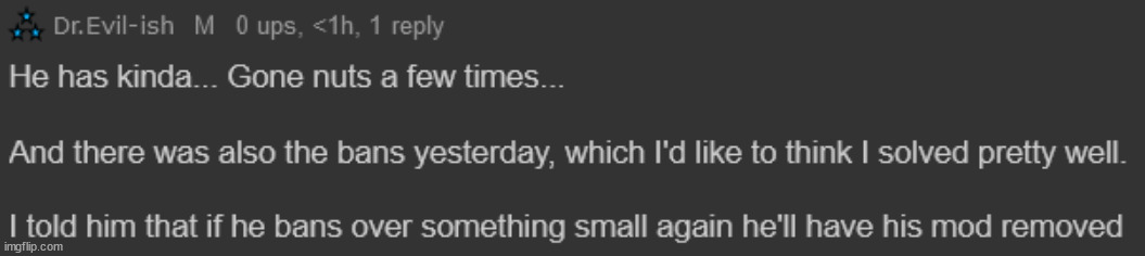 ok so if eggy does do smth like what happened yesterday/day before his mod will get removed (aussie note: Ok, it would sad tho) | made w/ Imgflip meme maker