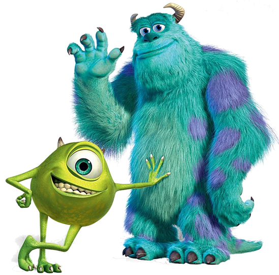 High Quality Mike Wazowski and Sulley PNG Blank Meme Template