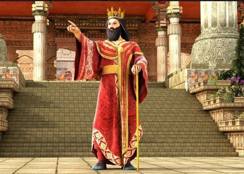 High Quality King Cyrus speaks Blank Meme Template