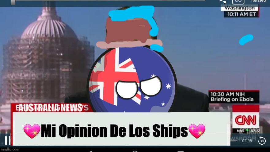 Un Meme de Ships con Australiaball News | AUSTRALIA NEWS; 💖Mi Opinion De Los Ships💖 | image tagged in australiaball news | made w/ Imgflip meme maker