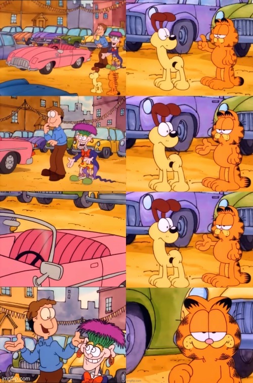 Garfield Translates Blank Meme Template