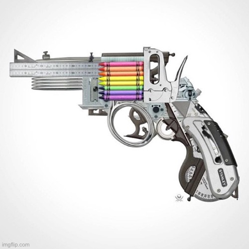rainbow gun | image tagged in rainbow gun | made w/ Imgflip meme maker