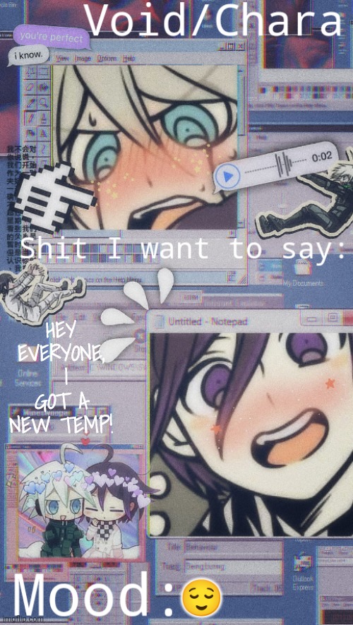 Boutta get attacked for a ship :skull: | HEY EVERYONE,  I GOT A NEW TEMP! 😌 | image tagged in void chara's kiibouma temp | made w/ Imgflip meme maker