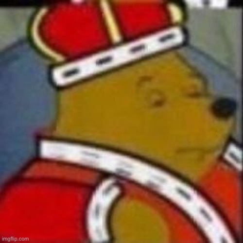 Winnie the Poo King | image tagged in winnie the poo king | made w/ Imgflip meme maker