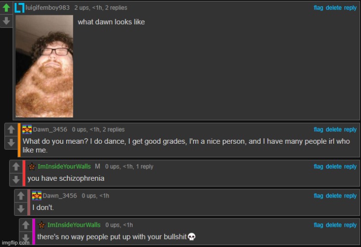 i hope dawn gets kicked in the kneecap by a horse | made w/ Imgflip meme maker