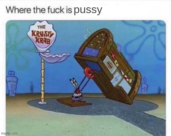 where the f**k is me x | pussy | image tagged in where the f k is me x | made w/ Imgflip meme maker