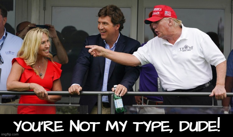 LOL... | YOU'RE NOT MY TYPE, DUDE! | image tagged in trump,sexual assault,stereotypes | made w/ Imgflip meme maker