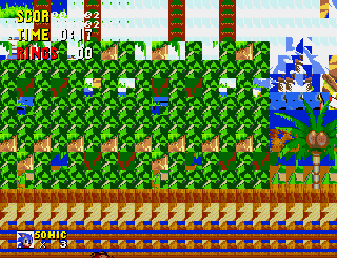 Sonic 2 Archives glitch Blank Meme Template