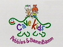 Cave Kids Pebbles and Bamm Bamm Blank Meme Template