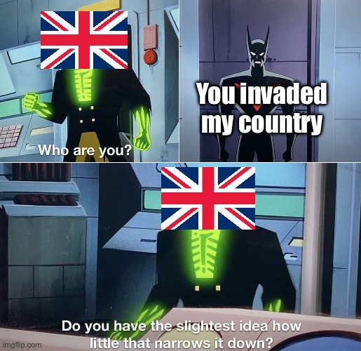 ree | You invaded my country | made w/ Imgflip meme maker